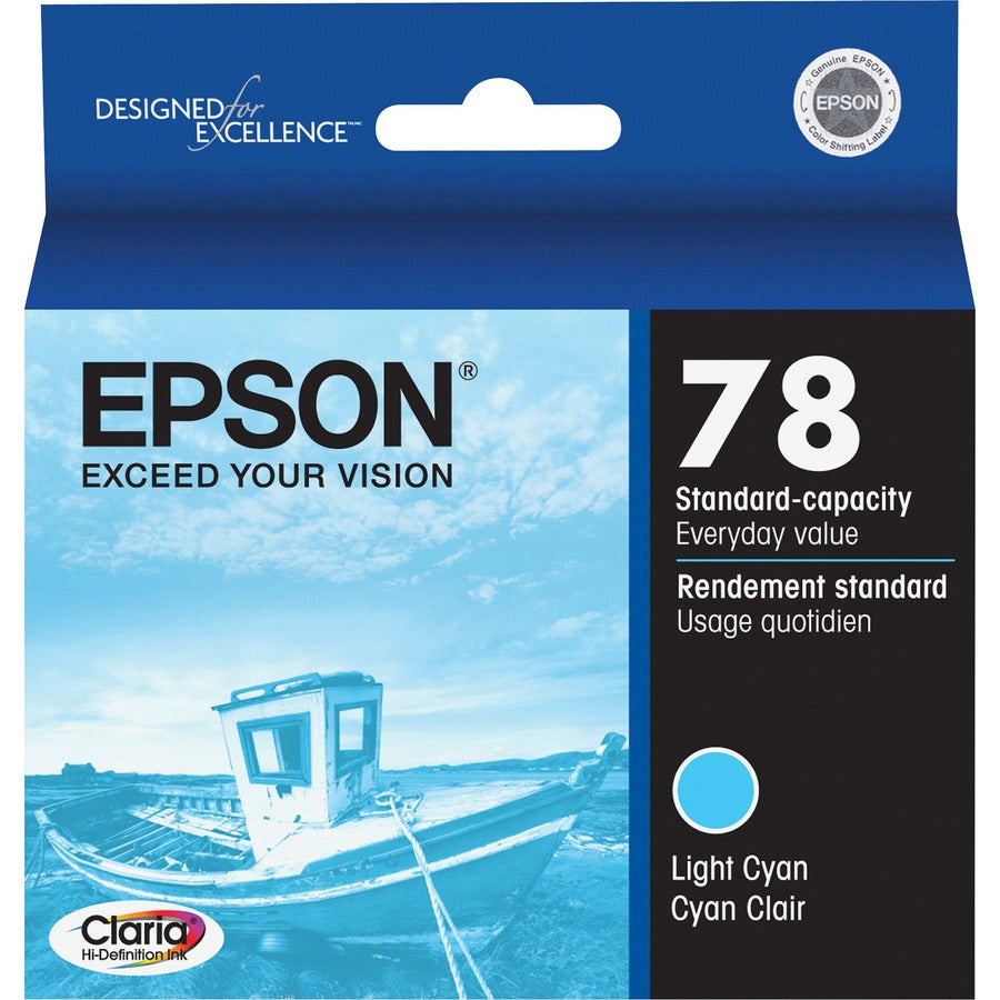 Epson Claria Original Inkjet Ink Cartridge - Light Cyan - 1 Each - Inkjet - Light Cyan - 1 Each