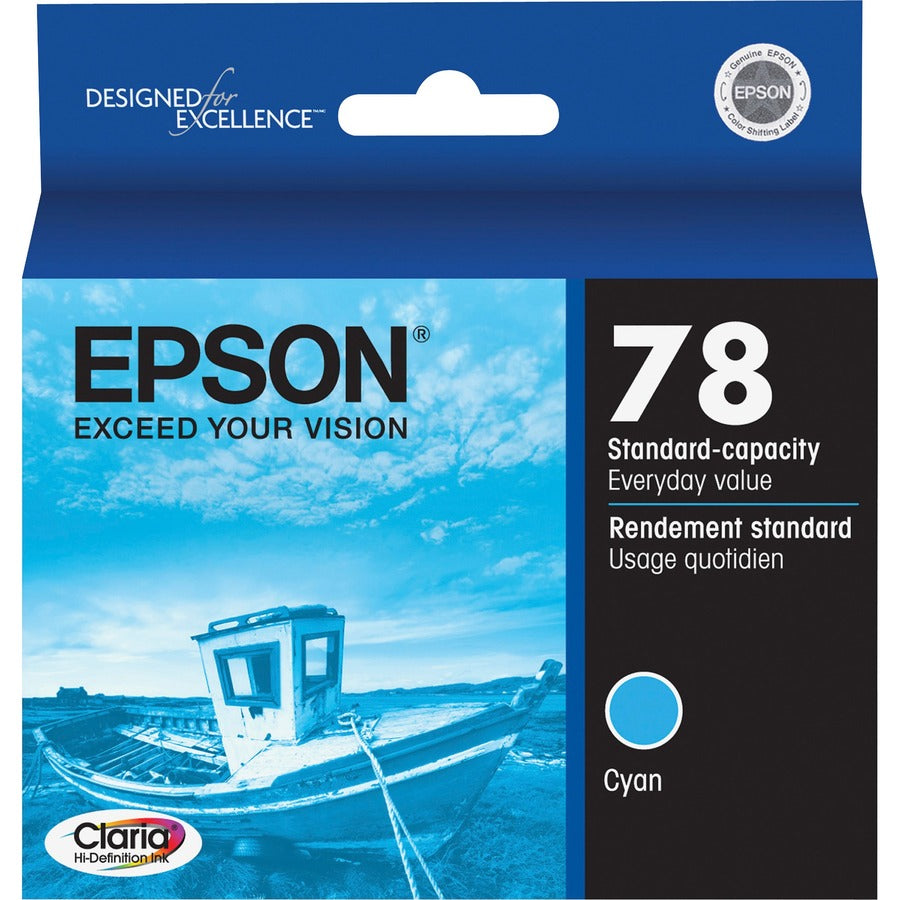 Epson Claria Original Inkjet Ink Cartridge - Cyan - 1 Each - Inkjet - Cyan - 1 Each