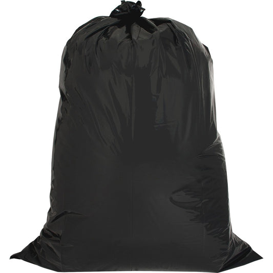 Genuine Joe Heavy Duty Contractor Bags - Large Size - 42 gal Capacity - 48" Length x 33" Width x 2.50 mil (63 Micron) Thickness - Low Density - Black - Kitchen - 20/Box - 1 Carton