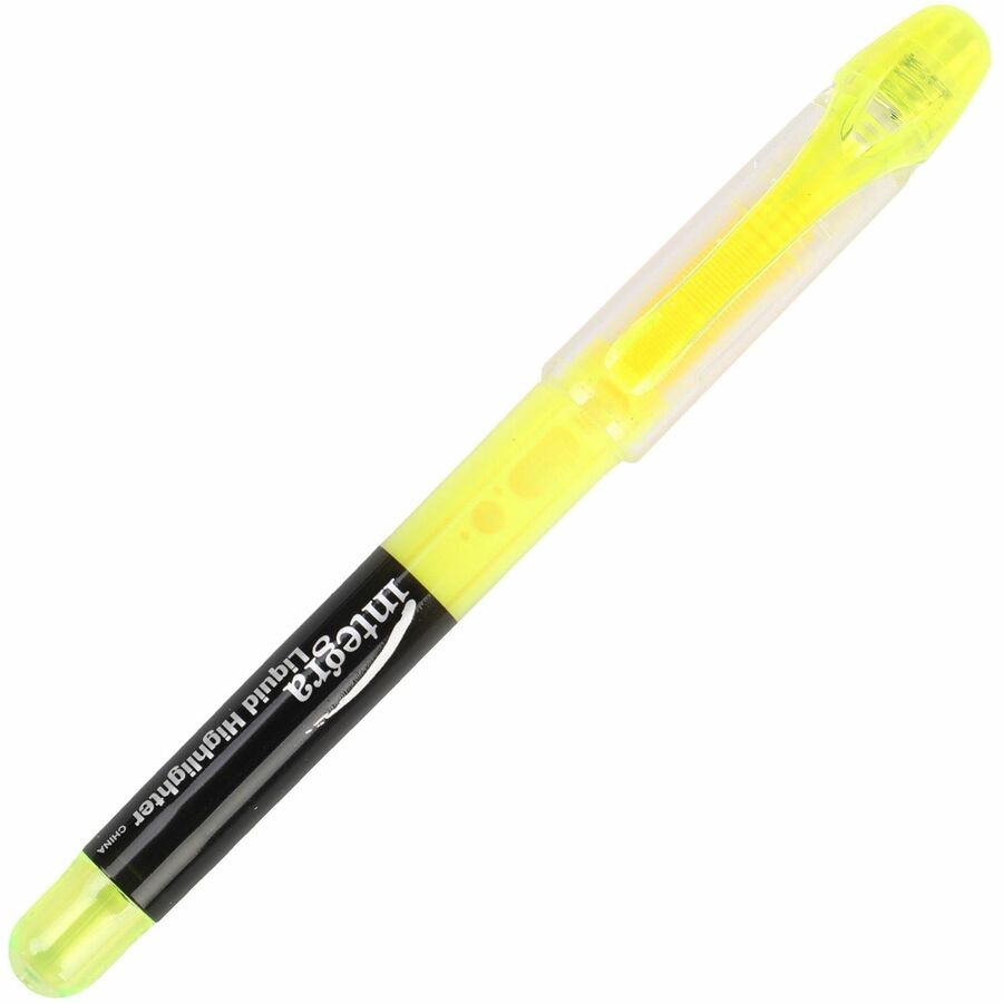 Integra Liquid Highlighters - Yellow Ink - 12 / Dozen