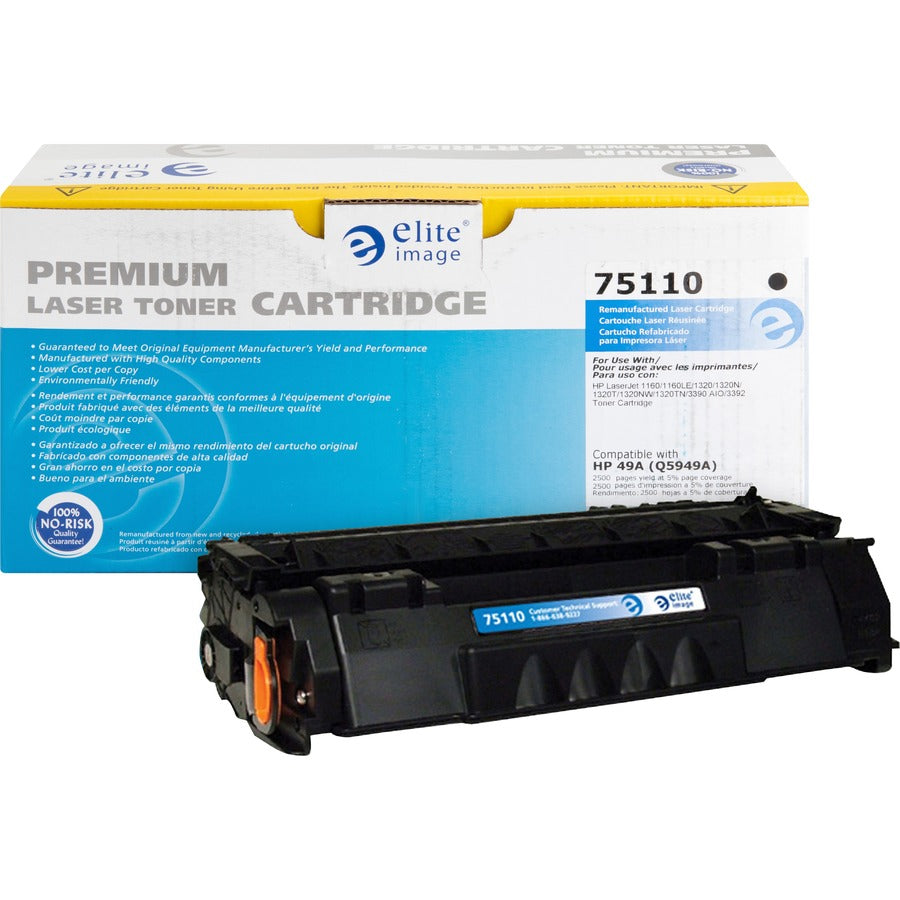 Elite Image Remanufactured Laser Toner Cartridge 49A (Q5949A) - Black - 1 Each - 2500 Pages
