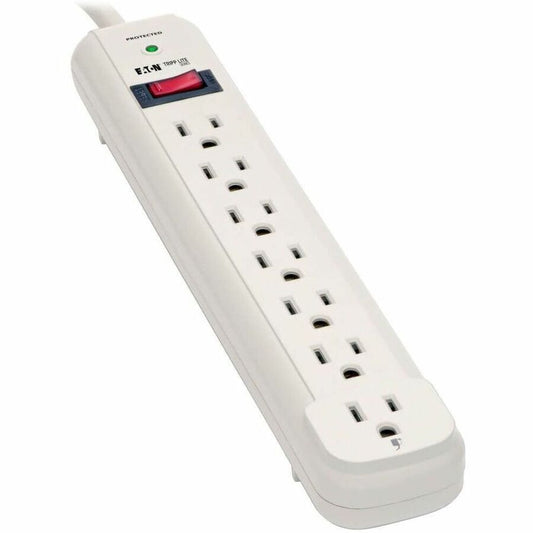 Tripp Lite series Economical AC 7-Outlet Surge Protector - Gray - NEMA 5-15P - 7 x NEMA 5-15R - 1800 VA - 1080 J - 120 V AC Input - 120 V AC Output - 25 ft