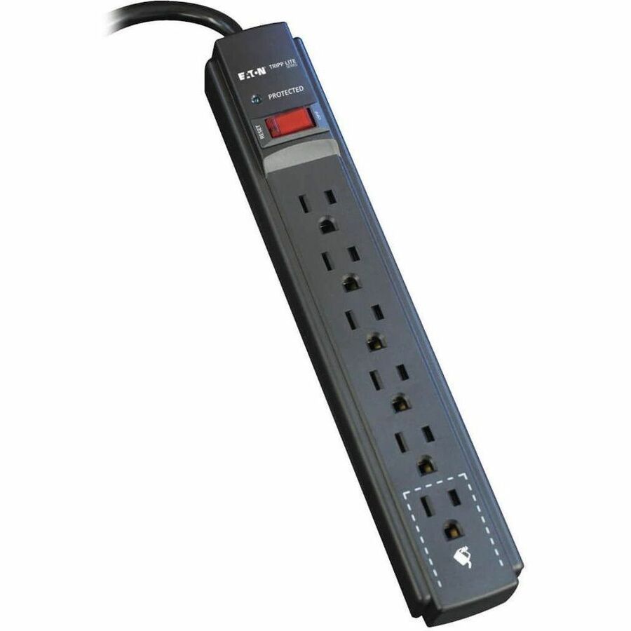 Tripp Lite series 6-Outlet Surge Suppressor - NEMA 5-15P - 6 x NEMA 5-15R - 1800 VA - 900 J - 120 V AC Input - 120 V AC Output - 6 ft
