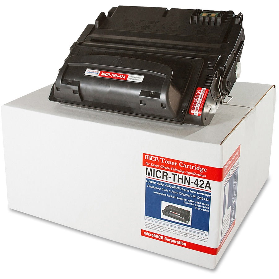 microMICR MICR Standard Yield Laser Toner Cartridge Q5942A - Black - 1 Each - 10000 Pages