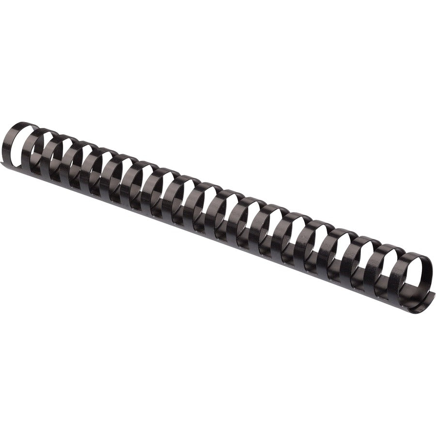 Fellowes Plastic Binding Combs - Black, 3/4" Diameter - 0.7" Height x 10.8" Width x 0.7" Depth - 0.75" Maximum Capacity - 150 x Sheet Capacity - For Letter 8 1/2" x 11" Sheet - 19 x Rings - Round - Black - Plastic - 100 / Pack