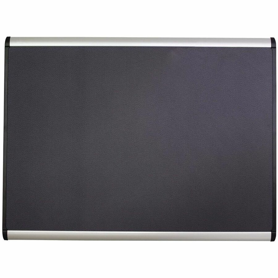Quartet Prestige Plus Magnetic Bulletin Board - 36" Board Height x 48" Board Width - Gray Fabric Surface - Magnetic, Self-healing, Durable - Silver Aluminum Frame - 1 Each