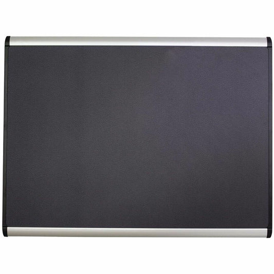 Quartet Prestige Plus Magnetic Bulletin Board - 48" Board Height x 72" Board Width - Gray Fabric Surface - Magnetic, Self-healing, Durable - Silver Aluminum Frame - 1 Each