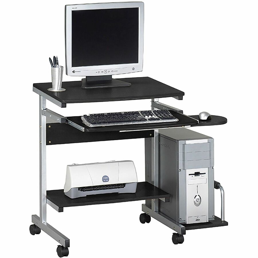 Mayline Eastwinds 946 Portrait PC Desk Cart - Anthracite Top - 19.25" Table Top Length x 36.50" Table Top Width - 31.25" Height - Business Environment - Assembly Required - Steel Frame Material - 1 Each