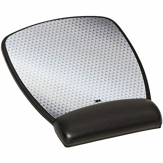 3M Gel Mouse Pad - 0.75" Height x 6.75" Width x 8.50" Depth - Black - Gel - 1 Each