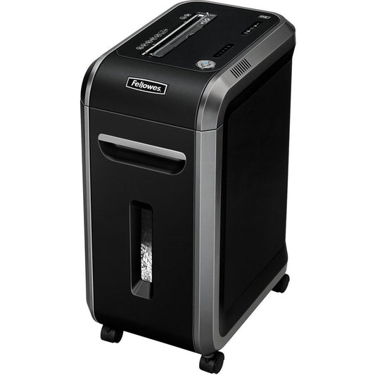 Fellowes Powershred 99Ci 100% Jam-Proof Cross-cut Shredder - Non-continuous Shredder - Cross Cut - 18 Per Pass - for shredding Staples, Credit Card, CD, DVD, Paper Clip, Junk Mail, Paper - 0.156" x 1.500" Shred Size - P-4 - 10 ft/min - 9" Throat - 30 M...