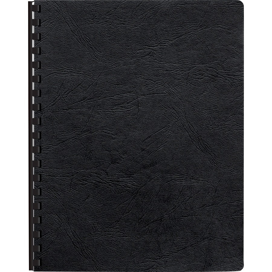 Fellowes Executive Presentation Covers - 11.3" Height x 8.8" Width x 0.1" Depth x 62 mil Thickness - For 8 3/4" x 11 1/4" Sheet - Rectangular - Black - Vinyl - 50 / Pack
