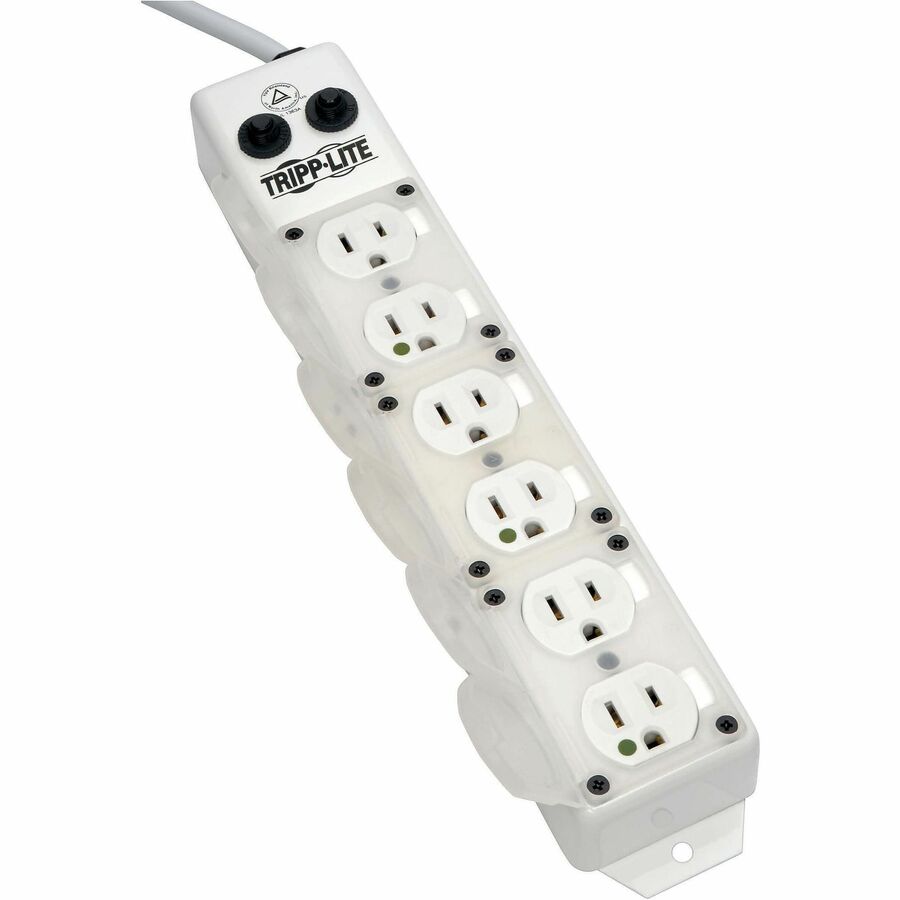 Tripp Lite series PS-615-HG-OEM 6-Outlets Power Strip - NEMA 5-15P-HG - 6 x NEMA 5-15R-HG - 15 ft Cord - 15 A Current - 120 V AC Voltage - White
