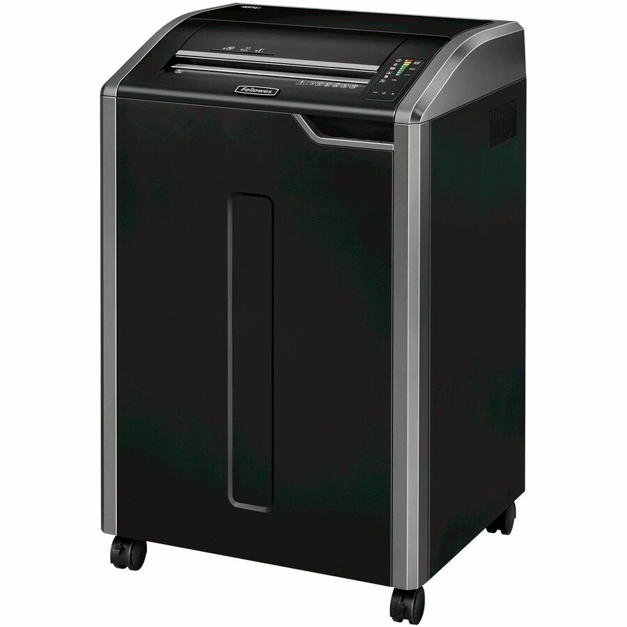 Fellowes Powershred 485Ci 100% Jam-Proof Cross-Cut Shredder - Continuous Shredder - Cross Cut - 30 Per Pass - for shredding Staples, Credit Card, CD, DVD, Paper Clip, Junk Mail, Paper - 0.156" x 1.125" Shred Size - P-4 - 20 ft/min - 16" Throat - 35 gal...