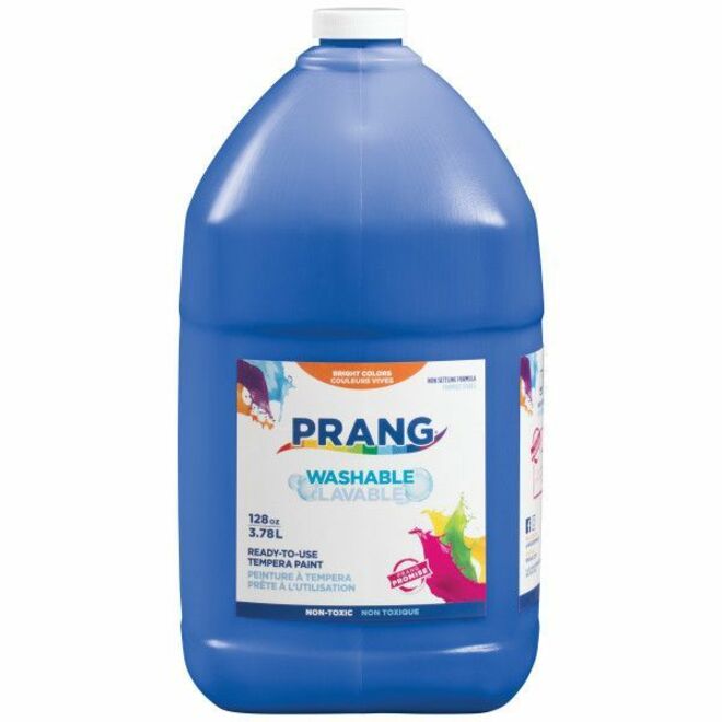 Prang Washable Tempera Paint - Blue - 1 gal - 8 lb - Washable - 1 Each