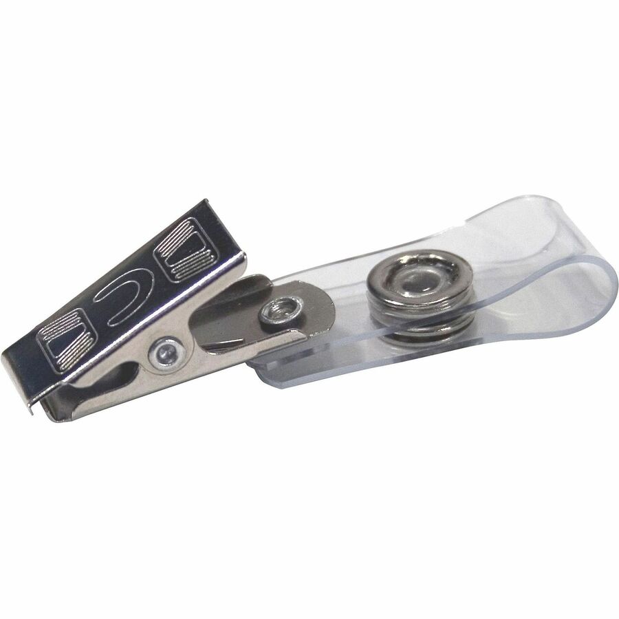 Advantus Badge Clip with ID Badge Holder - Vinyl - 1 Box