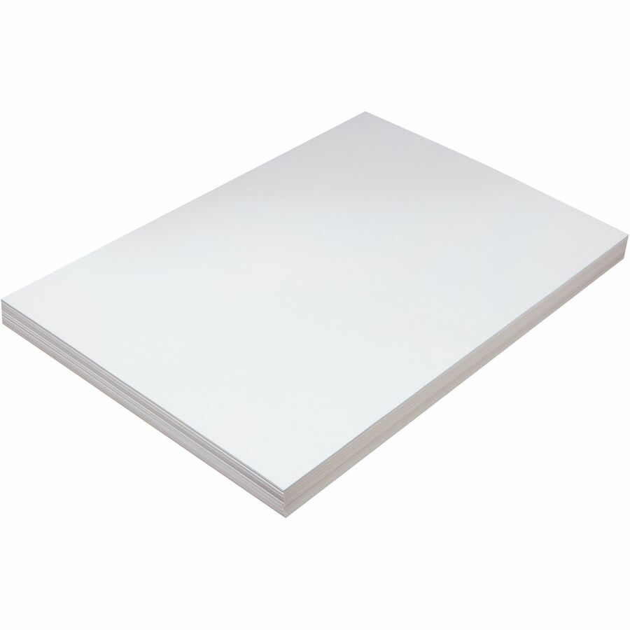 Pacon Medium Weight Multipurpose Tagboard - Multipurpose - 12" Width x 18" Length - White - 100 / Pack