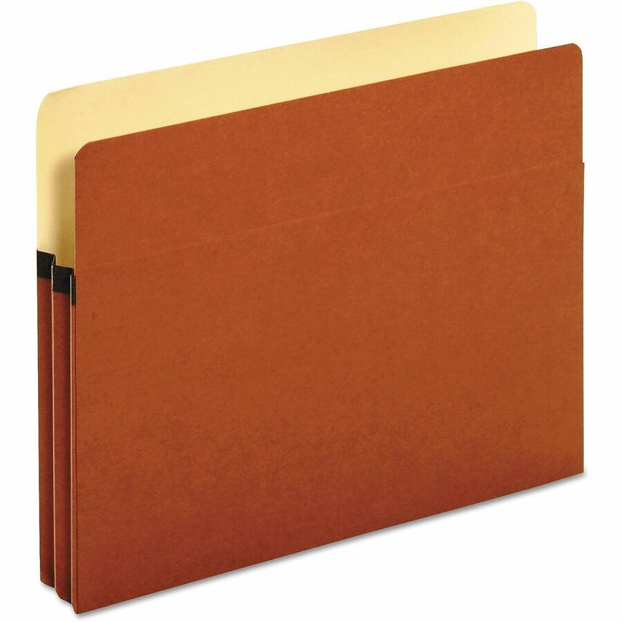 Universal Straight Tab Cut Letter Expanding File - 8 1/2" x 11" - Capacity1 3/4" Expansion - 1 Pocket - Top Tab Position - Redrope - 25 / Box