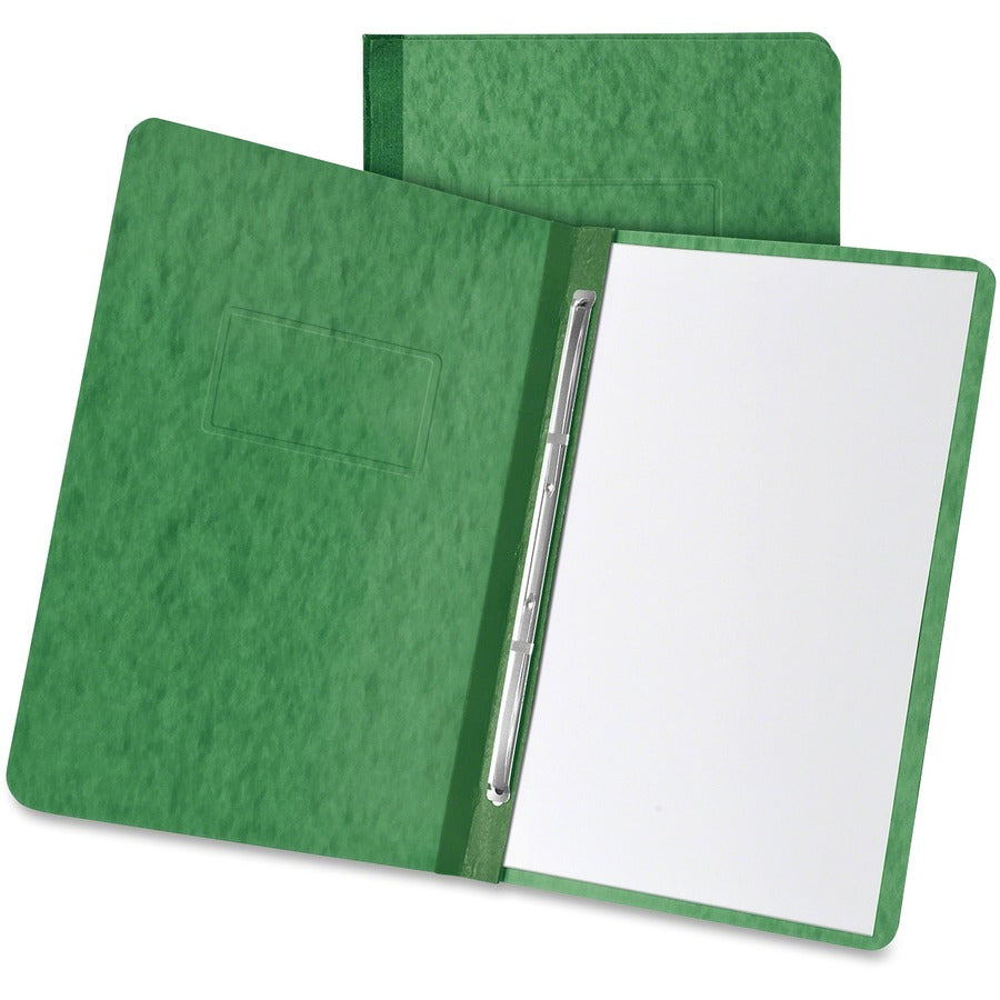 TOPS Letter Report Cover - 3" Folder Capacity - 8 1/2" x 11" - 2 Fastener - 20 pt. - Pressboard - Dark Green - Reinforced Hinge, Soil Resistant, Moisture Resistant - 30% Recycled - 1 Each