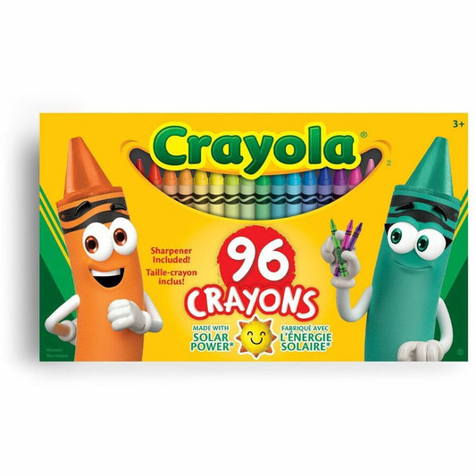 Crayola Built-in Sharpener 96 Count Crayons - Assorted - 96 / Box