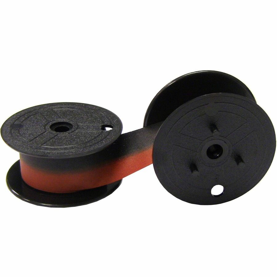 Victor Ribbon - Black, Red - 1 Each - 0.50" x 18.01 ft Ribbon Size - Black, Red - 1 Each