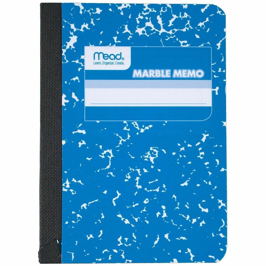 Mead Square Deal Colored Memo Book - 80 Sheets - Tape Bound - 3 1/2" x 4 1/2" Sheet Size - Assorted Marble Cover - 1 Each