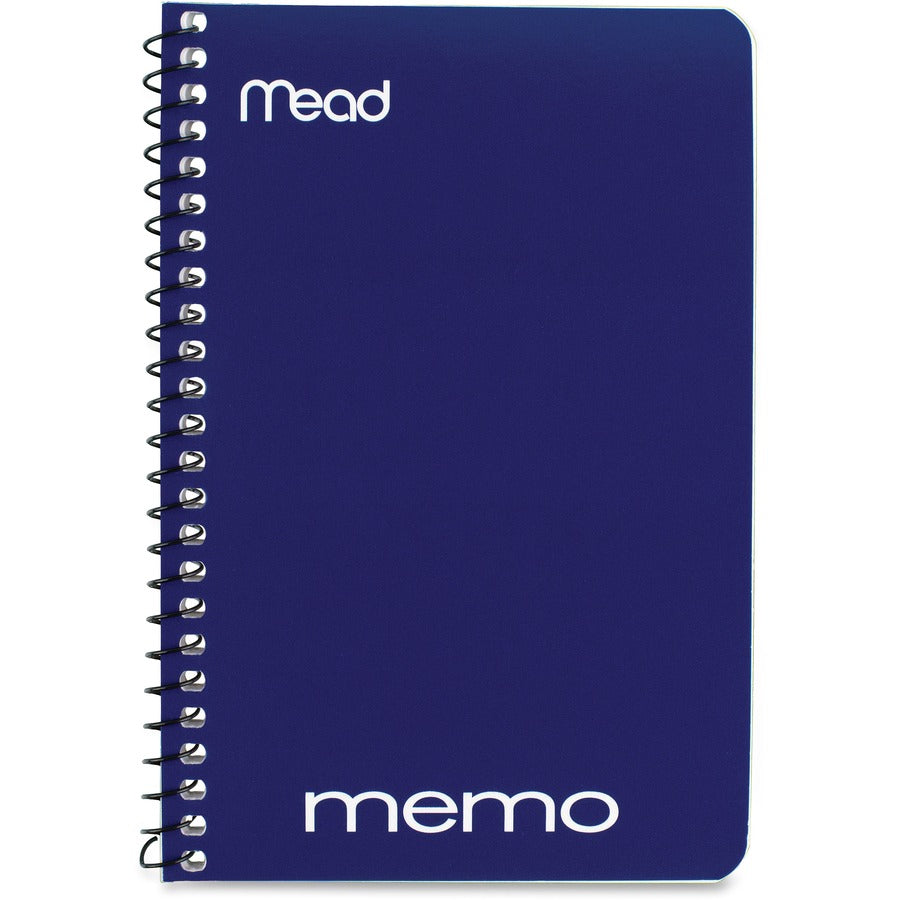 Mead Wirebound Memo Notebook - 40 Sheets - Wire Bound - 4" x 6" Sheet Size - Assorted Paper - Tan Board Cover - 1 Each