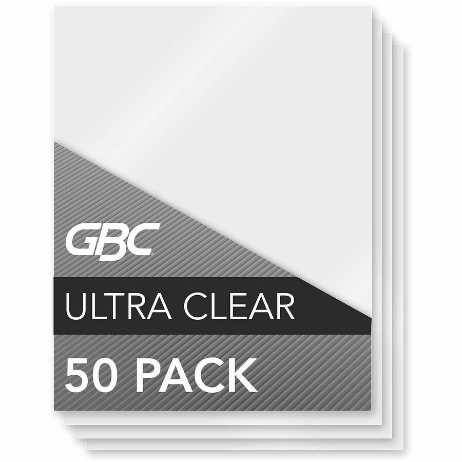 GBC Ultra Clear Thermal Laminating Pouches - Sheet Size Supported: Letter 8.50" Width x 11" Length - Laminating Pouch/Sheet Size: 9" Width x 11.50" Length x 3 mil Thickness - Glossy - for Document, Photo - Flexible, Wear Resistant, Tear Resistant - Cle...