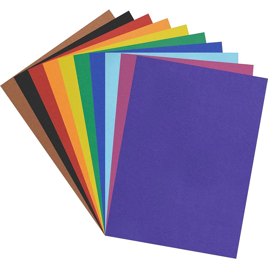 Pacon Railroad Board - Art, Mat, Mounting, Block Printing, Stenciling, Poster - 22" Width x 28" Length - Assorted - 25 / Carton