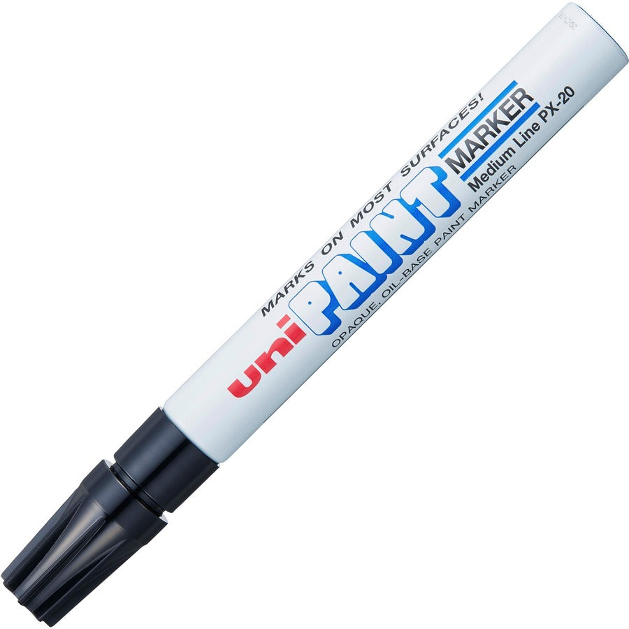 uniball™, uni-Paint PX-20 Oil-Based Paint Marker - Black Ink - Oil Based - 1 Each