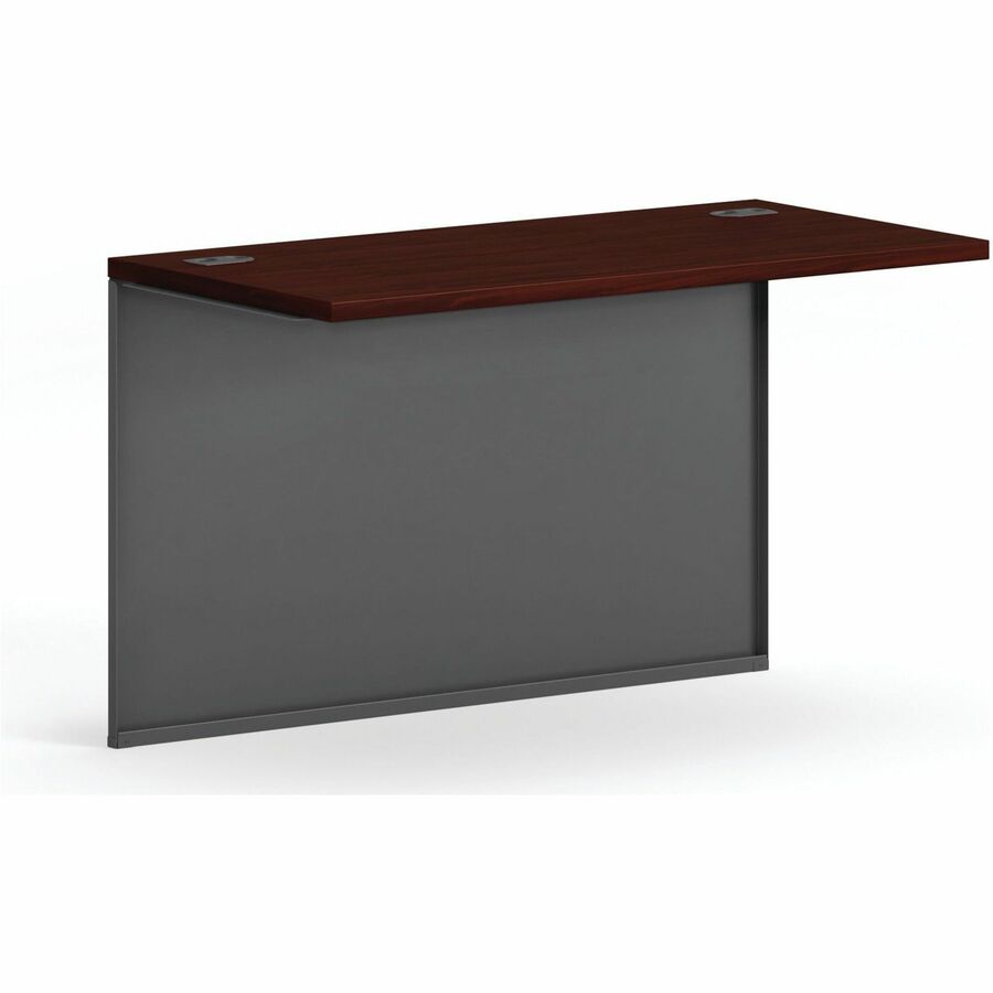 HON 38000 H38210 Bridge - 29.5" Height x 48" Width x 24" Depth - Waterfall Edge - Finish: Charcoal - Scratch Resistant, Spill Resistant, Stain Resistant, Durable, Sturdy - For Workstation, Credenza, Desk - 1 Each