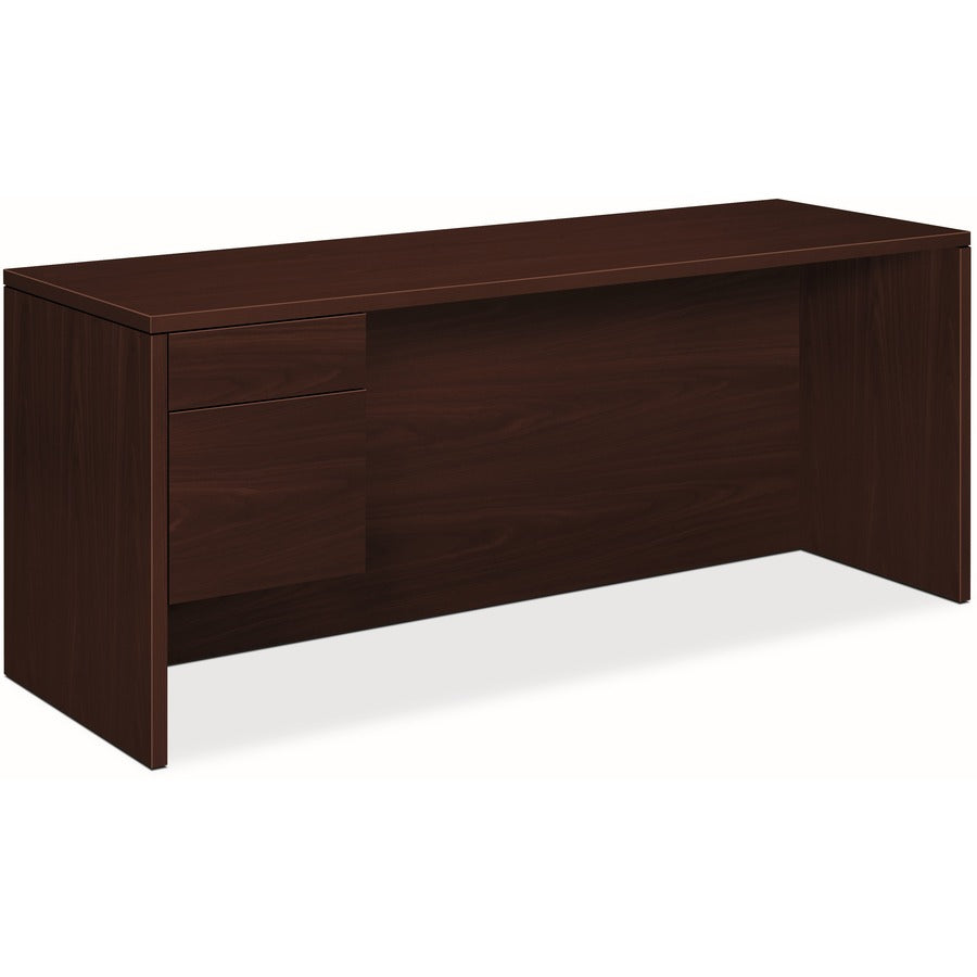 HON 10500 H10546L Pedestal Credenza - 29.5" Height x 72" Width x 24" Depth - Total Drawer(s): 2Left Side - Flat Edge - Removable Lock, Glide, Wear Resistant, Tear Resistant, Rugged, Scratch Resistant, Spill Resistant, Stain Resistant, Liquid Resistant...