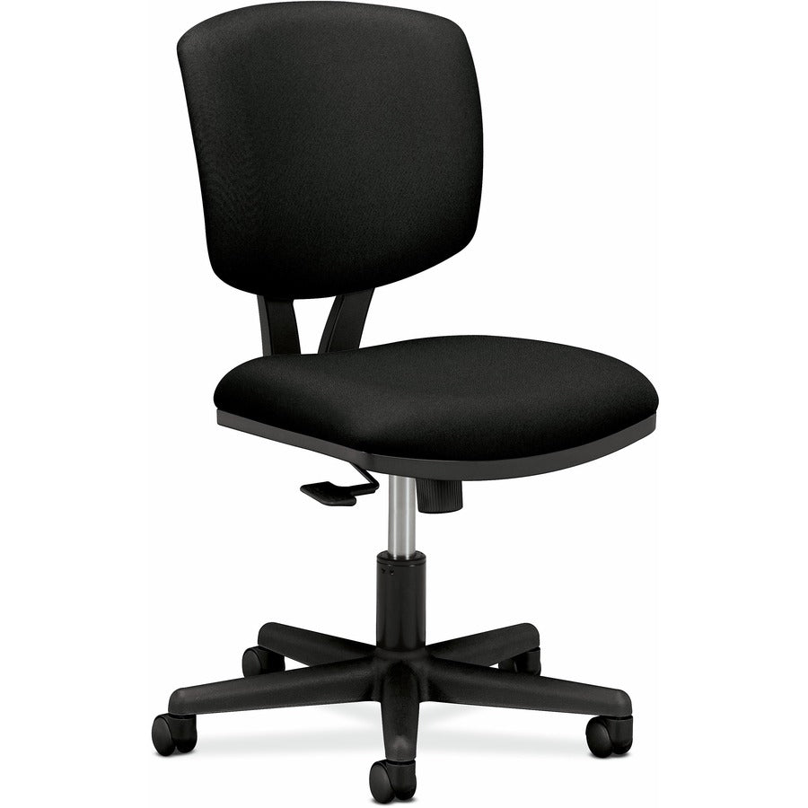 HON Volt Chair - Black Seat Color - Black Back Color - Fabric Back Material - Black Frame Color - Low Back - 5-star Base - Black - 1 Each
