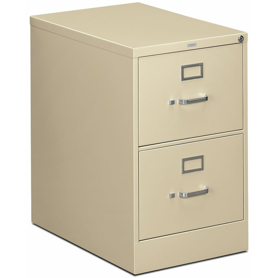 HON 310 H312C File Cabinet - 29" Height x 18.3" Width x 26.5" Depth - Total Drawer(s): 2 - Finish: Putty - Lockable, Durable, Label Holder - For File, Office, File Folder, Desk - 1 Each