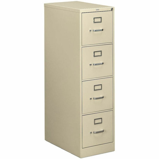 HON 510 H514 Vertical Column - 52" Height x 15" Width x 25" Depth - Total Drawer(s): 4 - Finish: Putty - 1 Each