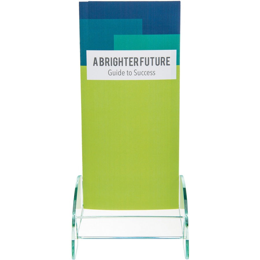 Deflecto Euro-Style DocuHolder - 8" Height x 4.50" Width x 3.75" Depth - Durable, Lightweight - Clear - Glass, Plastic, Acrylic - 1 Each