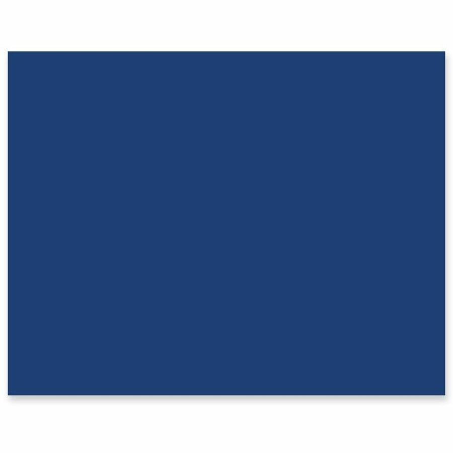 Pacon Railroad Board - Art, Mat, Mounting, Block Printing, Poster, Stenciling - 22" Height x 28" Width - Dark Blue - 25 / Carton