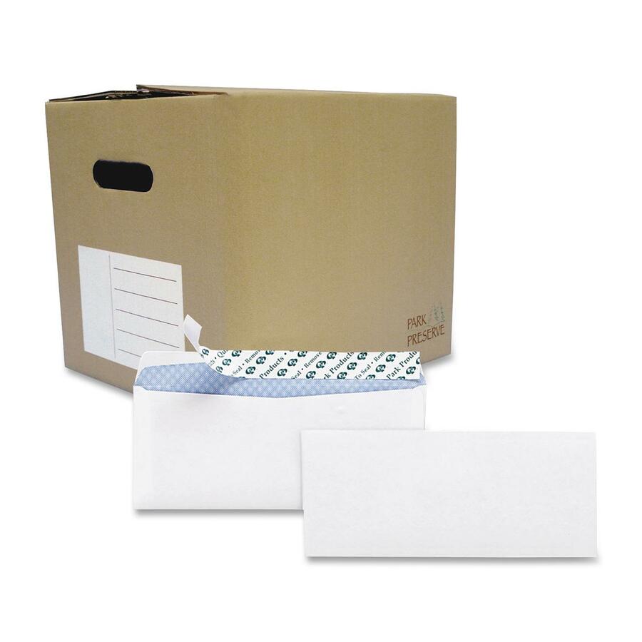 Quality Park Redi-Strip Business Envelope - Business - #10 - 9 1/2" Width x 4 1/8" Length - 24 lb - Gummed - Blue - Wove - 1000 / Box