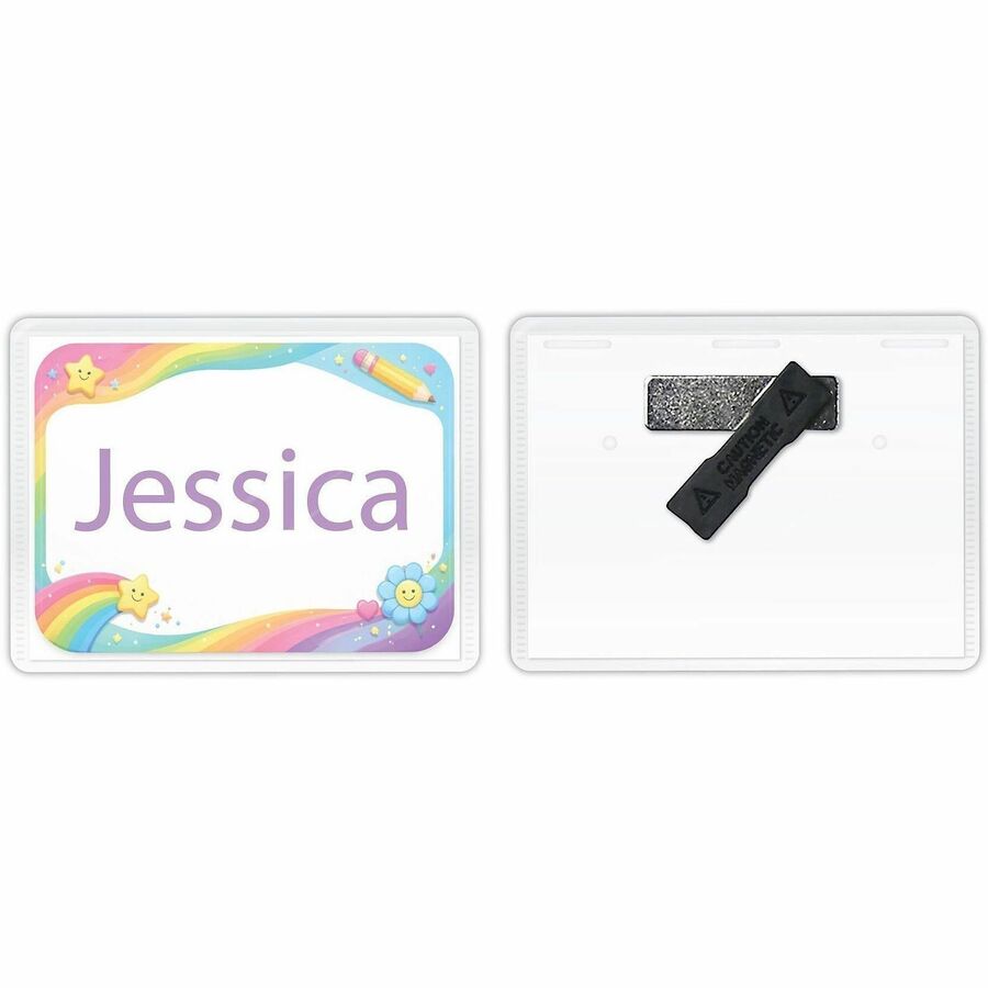 C-Line Laser/Inkjet Magnetic Name Badge Holder Kit - 20 / Box