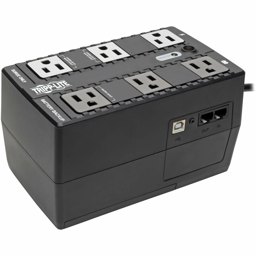 Tripp Lite series ECO350UPS 350VA Ultra-compact Desktop/Tower/Wall Mount UPS - Ultra-compact Desktop/Tower/Wall Mount - 6.50 Hour Recharge - 2 Minute Stand-by - 120 V AC Input - 110 V AC, 115 V AC, 120 V AC Output - Single Phase - Pure Sine Wave - USB...