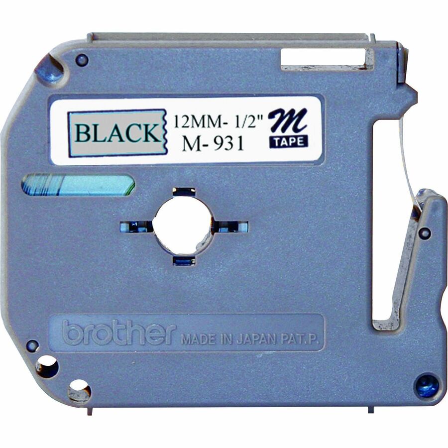 Brother P-touch Nonlaminated M Series Tape Cartridge - x 1/2" Width - Direct Thermal - Silver - 1 Each
