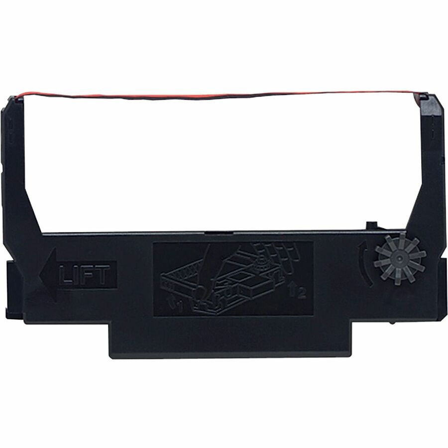 Epson Dot Matrix Ribbon Cartridge - Black, Red - 1 Each - Dot Matrix - Black, Red - 1 Each