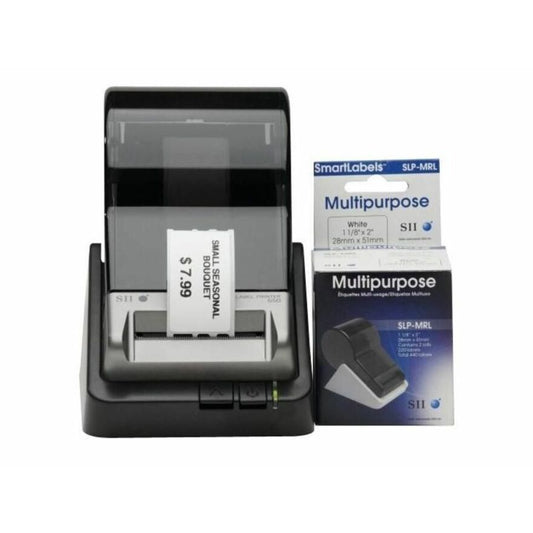 Seiko Lables Multi-Purpose 2 Pack - x 1 1/10" Width x 2 1/64" Length - Rectangle - Direct Thermal - White - Paper - 220 / Roll - 1 Box