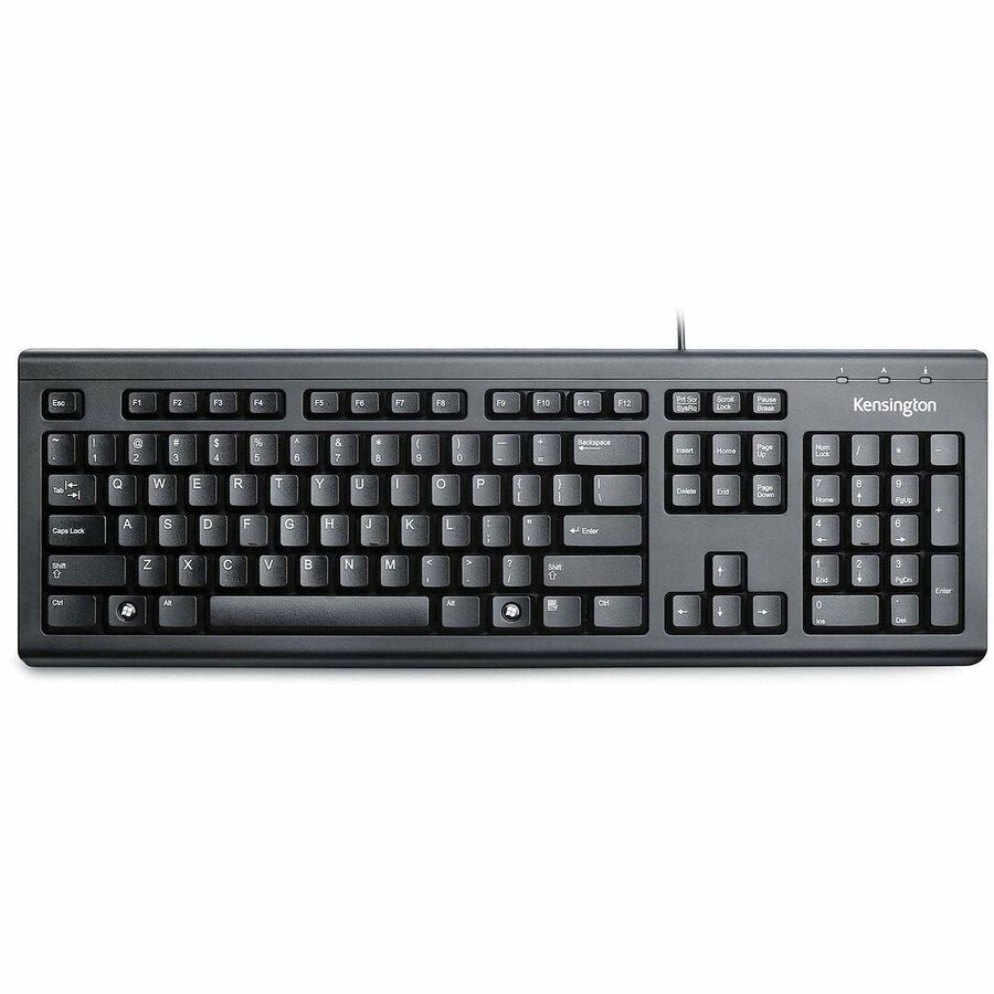 Kensington Keyboard for Life - Cable Connectivity - USB Interface - 104 Key(s) - English - Computer - Membrane Keyswitch - Black