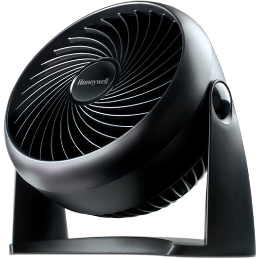 Honeywell Turbo Force Air Circulator Table Fan - 3 Blades - 193 mm Fan Diameter - 3 Speed - Adjustable Tilt Head, Removable Grill, Wall Mountable - 11" Height x 6" Width x 11" Depth - Black