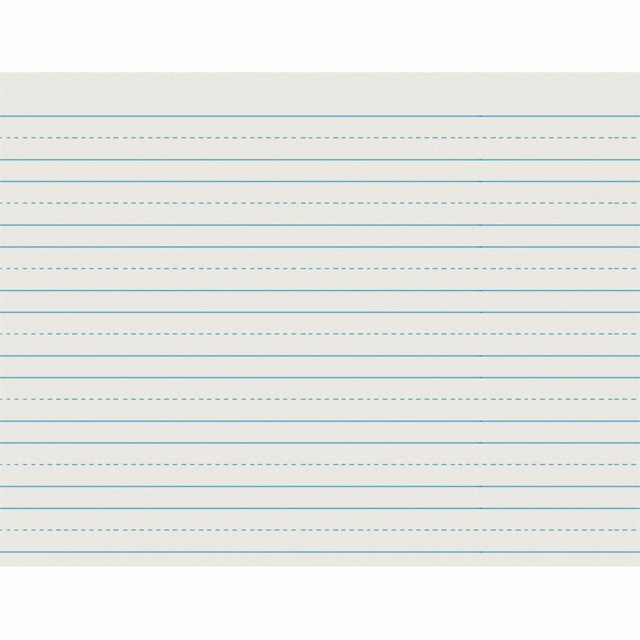 Pacon Newsprint Handwriting Paper - 500 Sheets - 0.75" Ruled - Letter - 11" x 8 1/2" Sheet Size - White Paper - 1 Ream