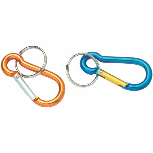 Baumgartens Key Ring - Metal - Orange, Silver, Blue, Purple - 1 Each