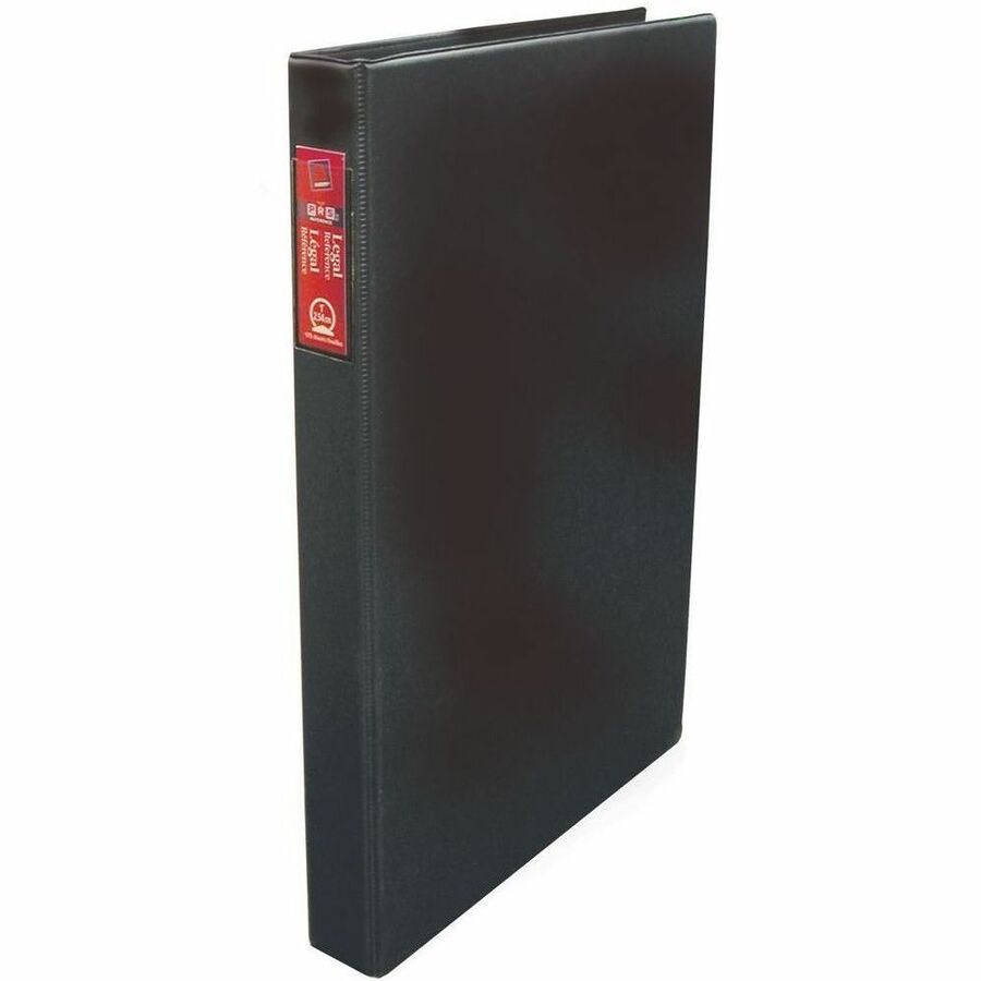 Avery Legal Sized Binder - 1" Binder Capacity - Legal - 8 1/2" x 14" Sheet Size - 175 Sheet Capacity - 3 x 1" Ring - Fastener: Round Ring - Pocket: 2, Internal - DuraHinge design - Polypropylene - Black - Heavy Duty, Label Holder, Flexible, Durable, Sp...