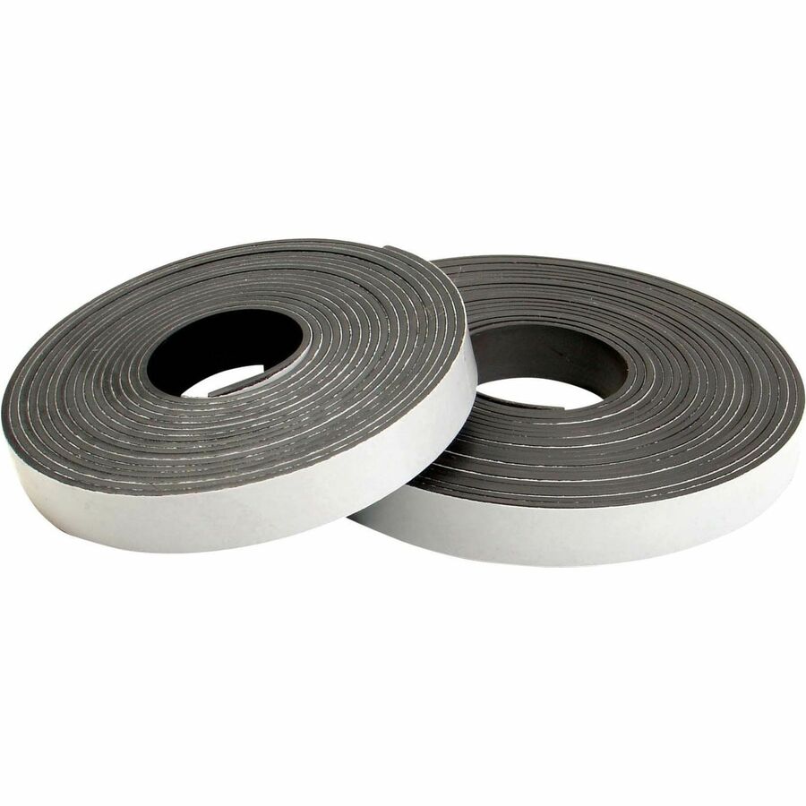 Zeus Magnetic Tape - 15 ft Length x 0.50" Width - Black - Adhesive Backing - Dispenser Included - Cutter Edge Dispenser - For Calendar, Mount Picture/Poster, Sign, Photo, Art, Crafting, Project, Picture, Business Card, Office, Room, ... Roll - 1 Roll