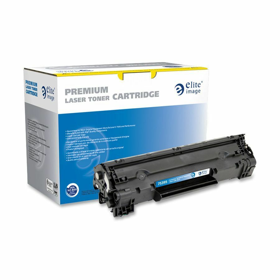 Elite Image Remanufactured Laser Toner Cartridge 36A (CB436A) - Black - 1 Each - 2000 Pages