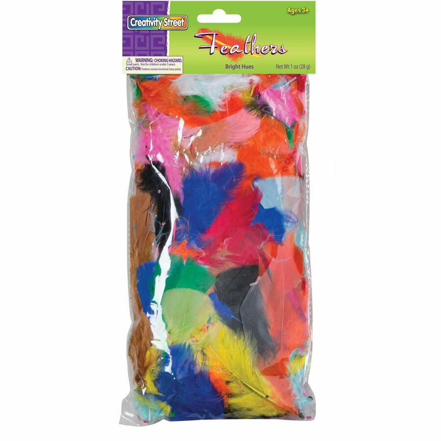 Creativity Street Plumage 1oz Feathers - Craft - Assorted - 1 Pack